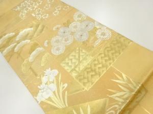 松菊模様刺繍袋帯